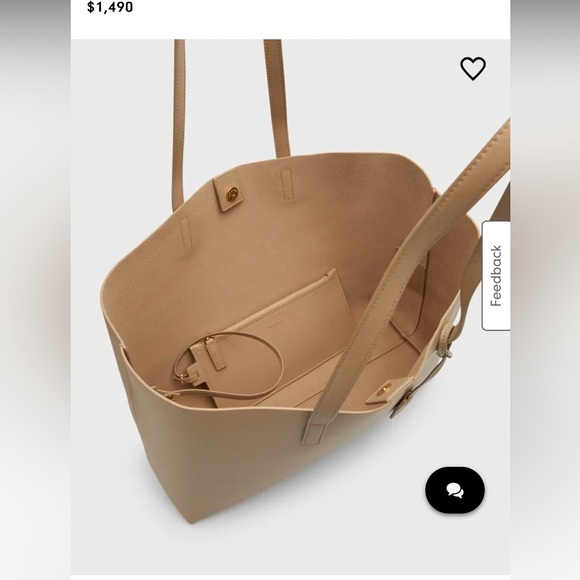 NWT Saint Laurent East/West Tote Bag, dark beige - Picture 4 of 16